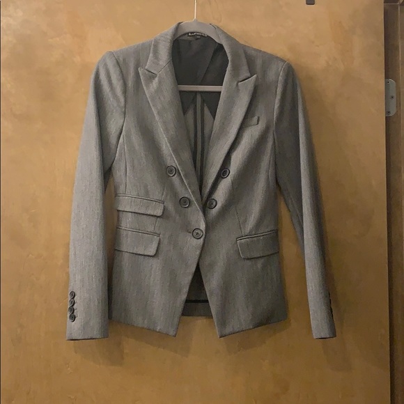Gray blazer with black details - Picture 2 of 4